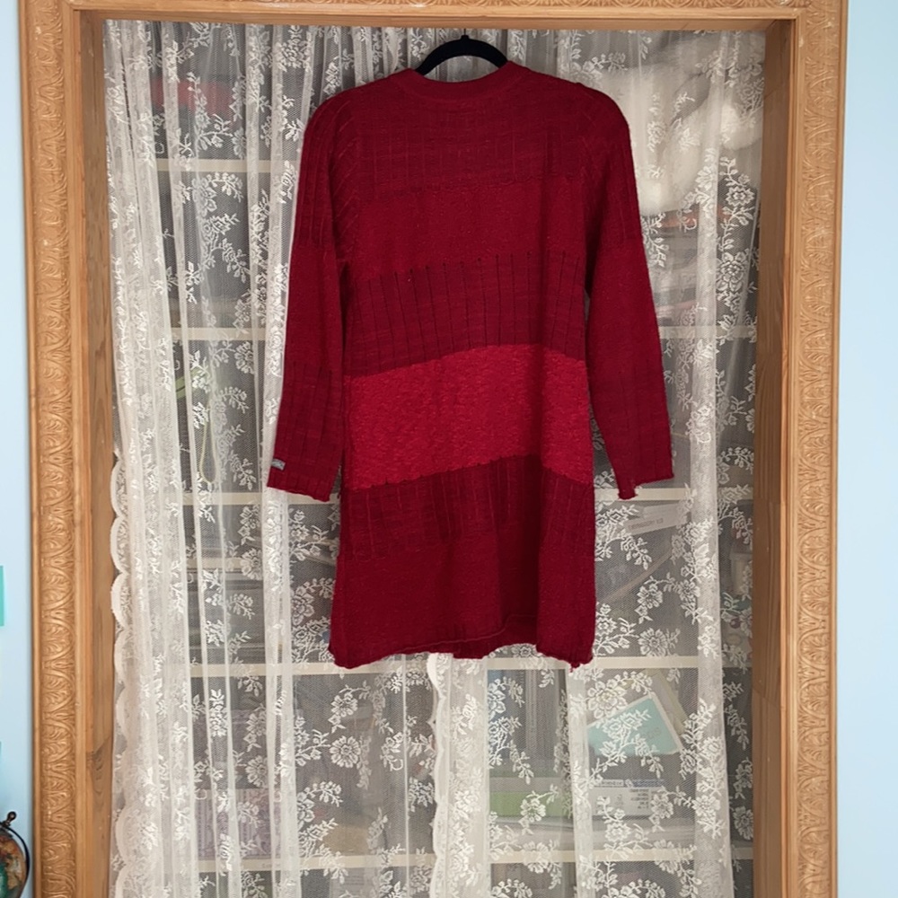 Red Wool Cardigan - Picture 2 of 4